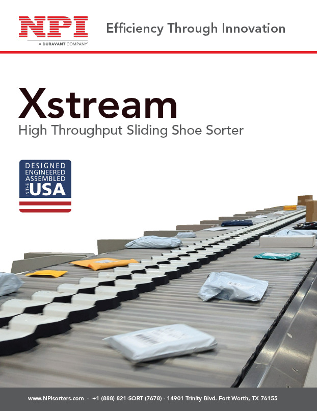 , Xstream High Throughput Sliding Shoe Sorter
