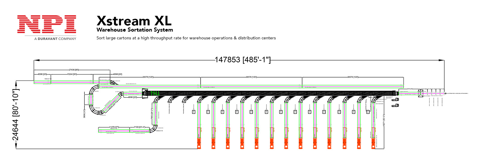 , Xstream XL Warehouse Sortation System